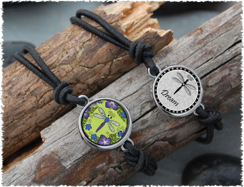Spirit Lala Reversible Dragonfly Circle Bracelet - Dream
