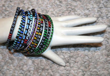 Recycled Plastic & Grass Bangle Bracelets from Africa