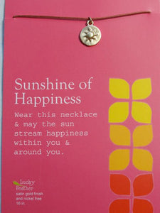 Pretty Moon Jewels Sunshine of Happiness Sun Charm Necklace