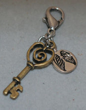 Trust Your Journey Angel Wing and Key Bag Charm - Zipper Pull