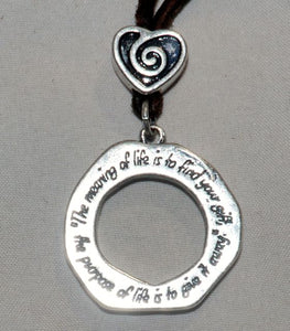 Trust Your Journey Meaning of Life Necklace