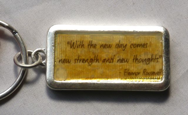 Trust Your Journey New Day New Strengths Key Ring