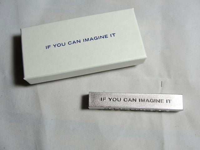 If You Can Imagine It You Can Achieve It Pewter Paperweight