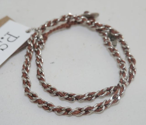 Wakami P.S. Good Luck Chain and Cotton Wrap Friendship Bracelet