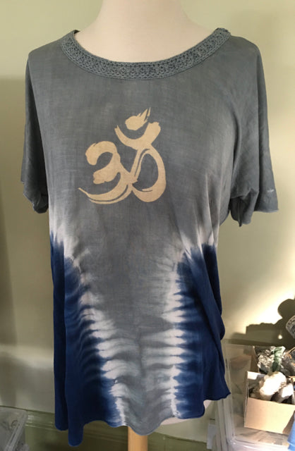 Yak & Yeti Tie Dyed Short Sleeve Om Shirt