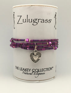 Zulugrass by the Leakey Collection Fair Trade Grass Charm Bracelet Sets