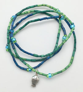 Zulugrass by the Leakey Collection Fair Trade Grass Charm Bracelet Sets